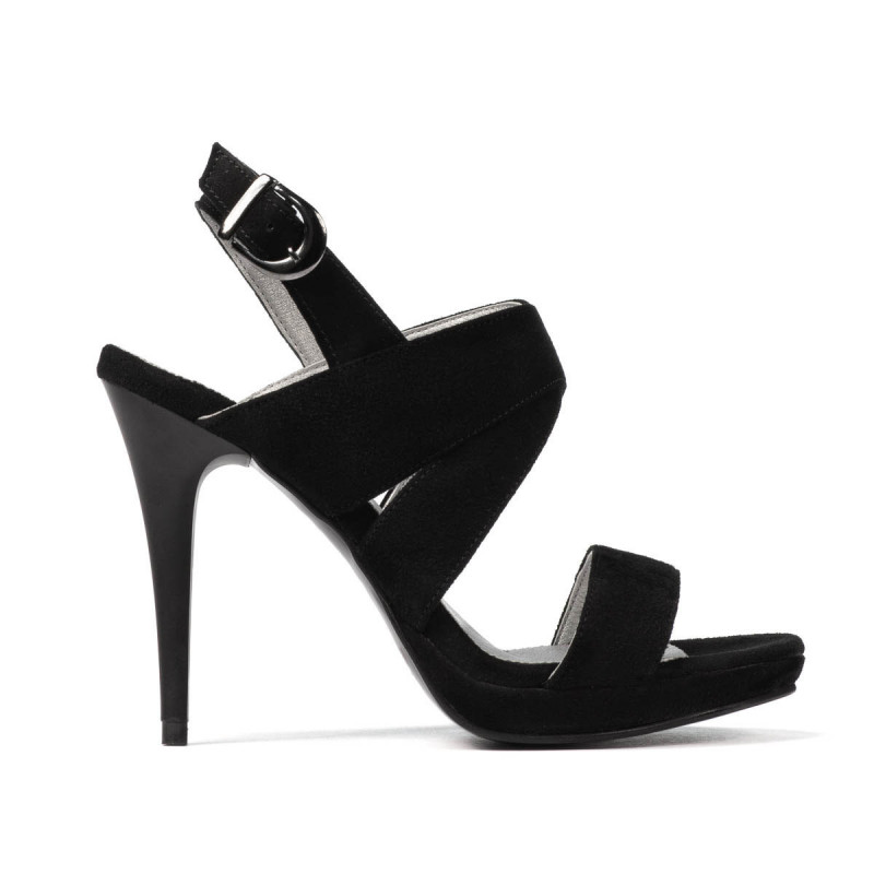 Sandali donna 1286 nero antilope