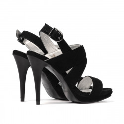 Sandali donna 1286 nero antilope