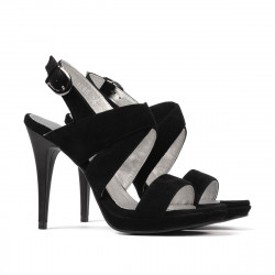 Sandali donna 1286 nero antilope