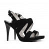 Sandali donna 1286 nero antilope