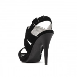 Sandali donna 1286 nero antilope