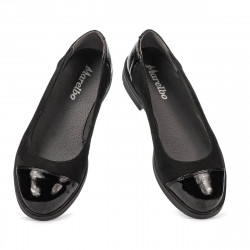 Ballerine donna 6036 nero combinato