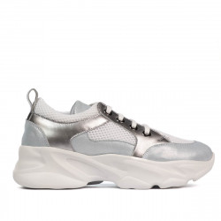 Scarpe sportive donna 6038 azzurro perla combinato