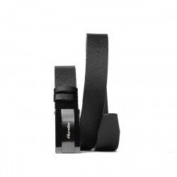 Cintura uomo 52b nero pressato