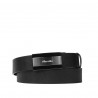 Cintura uomo 52b nero pressato