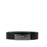 Cintura uomo 52b nero pressato