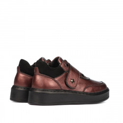 Scarpe bambini 2009 bordeaux perlato combinato