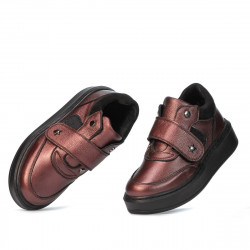 Scarpe bambini 2009 bordeaux perlato combinato