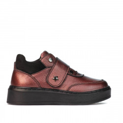 Scarpe bambini 2009 bordeaux perlato combinato