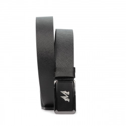 Cintura uomo 38b nero pressato