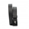 Cintura uomo 38b nero pressato
