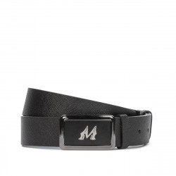 Cintura uomo 38b nero pressato
