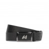 Cintura uomo 38b nero pressato