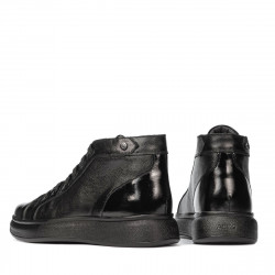 Stivaletti uomo 4125 nero combinato