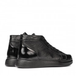 Stivaletti uomo 4125 nero combinato