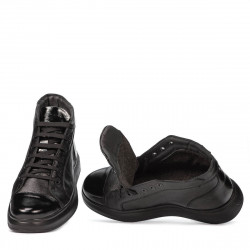 Stivaletti uomo 4125 nero combinato