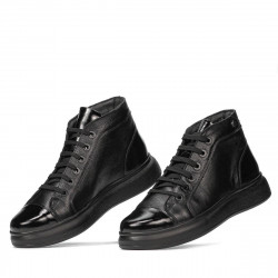 Stivaletti uomo 4125 nero combinato