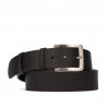 Cintura uomo 34-1b nero pressato