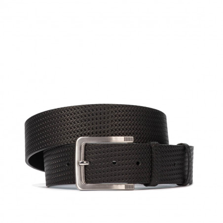Cintura uomo 34-1b nero pressato