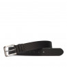 Cintura uomo 34-1b nero pressato