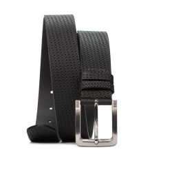 Cintura uomo 34-1b nero pressato