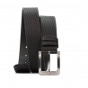 Cintura uomo 34-1b nero pressato