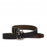 Cintura uomo 54b bicolore nero+marrone