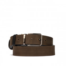 Cintura uomo 54b bicolore nero+marrone
