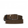 Cintura uomo 54b bicolore nero+marrone
