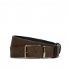 Cintura uomo 54b bicolore nero+marrone