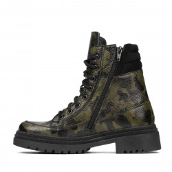 Stivaletti donna 3362 kaki camuflage