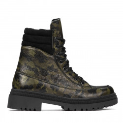 Stivaletti donna 3362 kaki camuflage