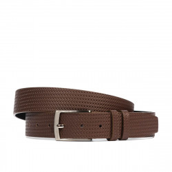 Cintura uomo 53b marrone pressato