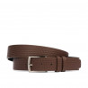Cintura uomo 53b marrone pressato