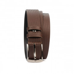 Cintura uomo 53b marrone pressato