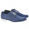 Scarpe eleganti adolescenti 390 indaco velluto