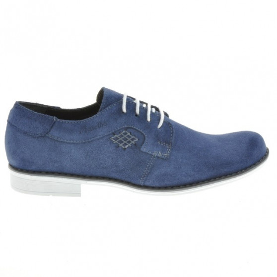 Scarpe eleganti adolescenti 390 indaco velluto