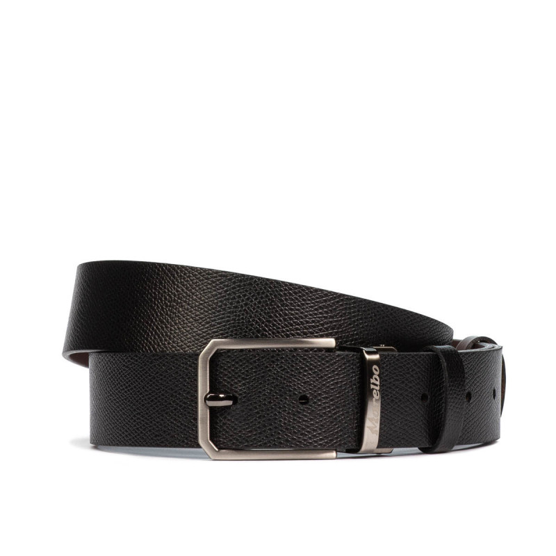 Cintura uomo 54b bicolore biz nero+marrone