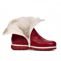 Stivali bambino piccoli 107c rosso combinato