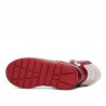 Stivali bambino piccoli 107c rosso combinato
