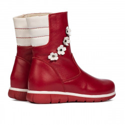 Stivali bambino piccoli 107c rosso combinato