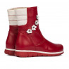 Stivali bambino piccoli 107c rosso combinato