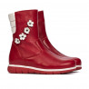 Stivali bambino piccoli 107c rosso combinato