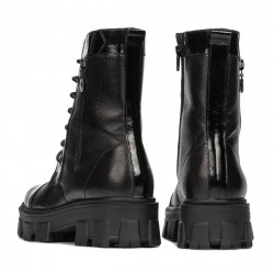 Stivaletti donna 3358 nero combinato