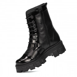 Stivaletti donna 3358 nero combinato