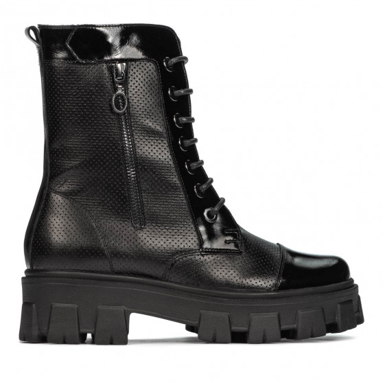 Stivaletti donna 3358 nero combinato