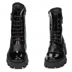 Stivaletti donna 3358 nero combinato