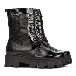Stivaletti donna 3358 nero combinato