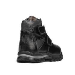 Stivaletti per bambini piccoli 105c nero combinato