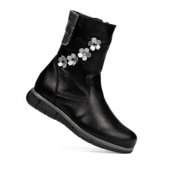 Stivali per bambini piccoli 107c nero combinato